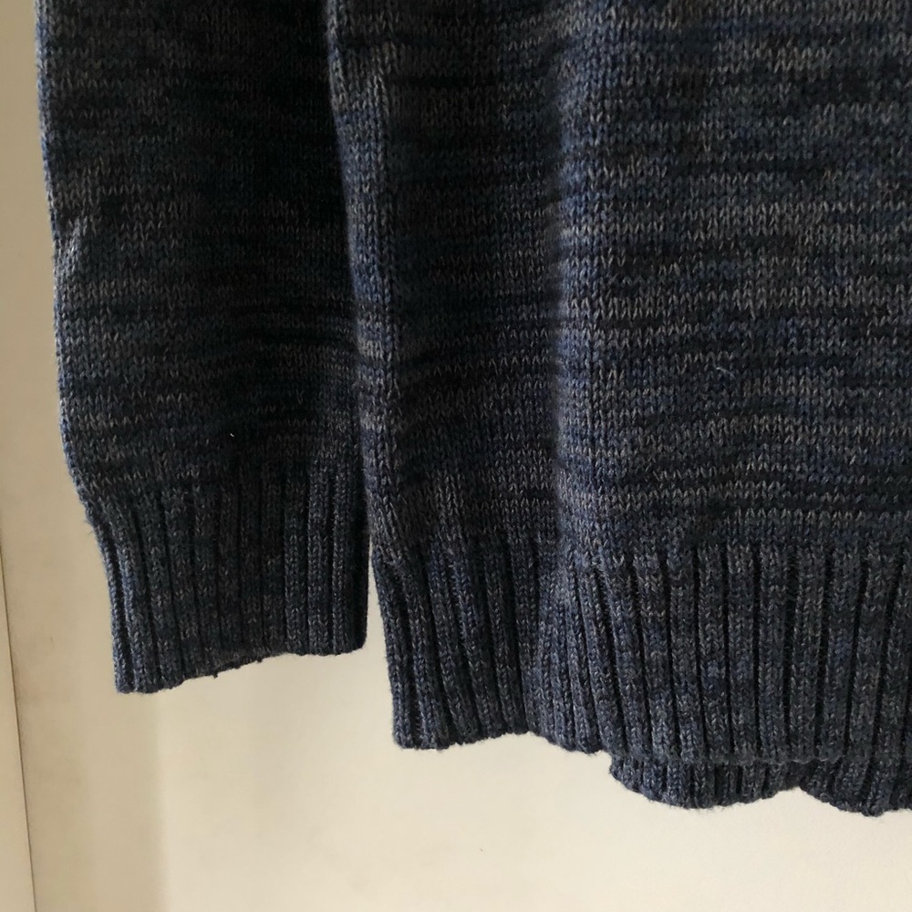 Method Cable Knit Navy And Grey Pullover Sweater - image 2